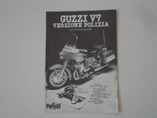 advertising Pubblicità 1974 MOTO GUZZI V7 V 7 POLISTIL
