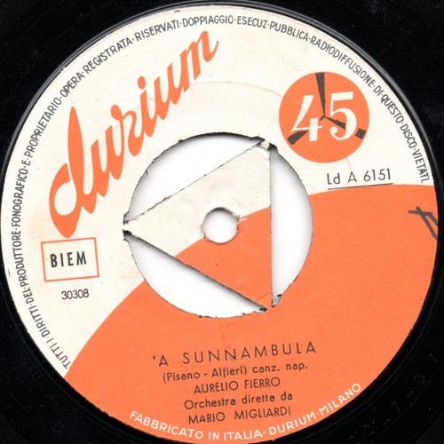 Aurelio fierro disco giri - 45, a