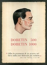 PUBBLICITA' FARMACEUTICA - "DOBETIN 500/1000"   ANGELINI FRANCESCO Roma - 1952