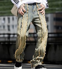 Jeans uomo retrò blu denim