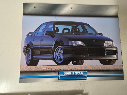 Opel lotus omega - opel/lotus, fiche