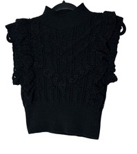 Zara Top Donna Piccolo Nero