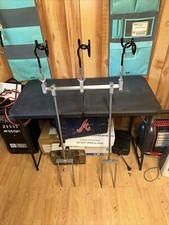 18” Tbar with 2 post base & 3 - 1/2 “ holders Reel Fisherman For Bank Fishing*