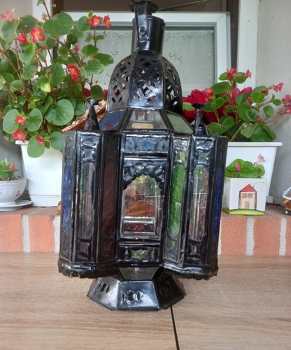 Lanterna metallo nero - nero, stile