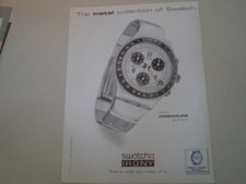 advertising Pubblicità 1998 OROLOGIO SWATCH IRONY CHRONO ADRENALINE