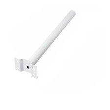 Staffa per lampione Stradale BIANCA 48 cm Palo supporto Faro solare