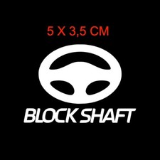 6X Adesivo BLOCK SHAFT  adesivi prespaziati Senza Sfondo  ALLARM SYSTEM