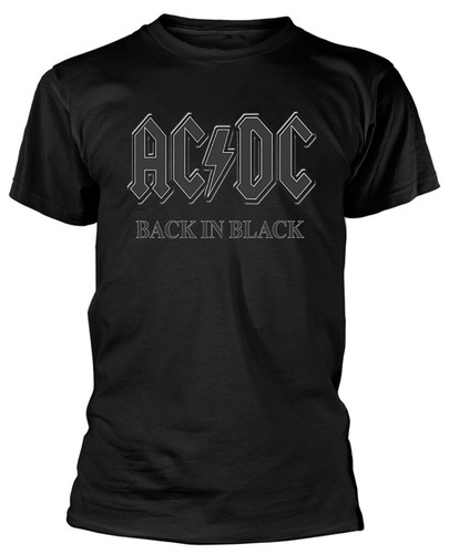 Shirt back in black - ac/dc,