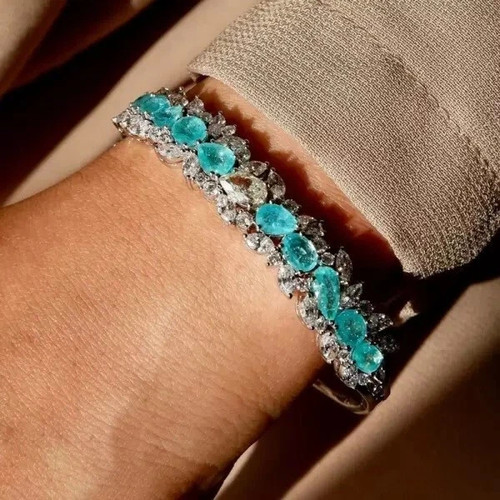 Bracciale foglie grappolo - bracciale,