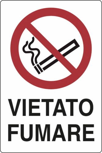 Cartello segnaletica vietato