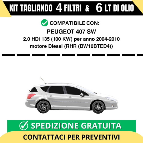 Tagliando per peugeot 407 - tagliando,