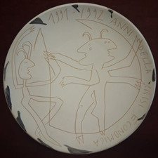 PIATTO CERAMICA NUMERATO