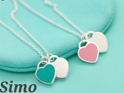 Collana donna cuore rosa - collana,
