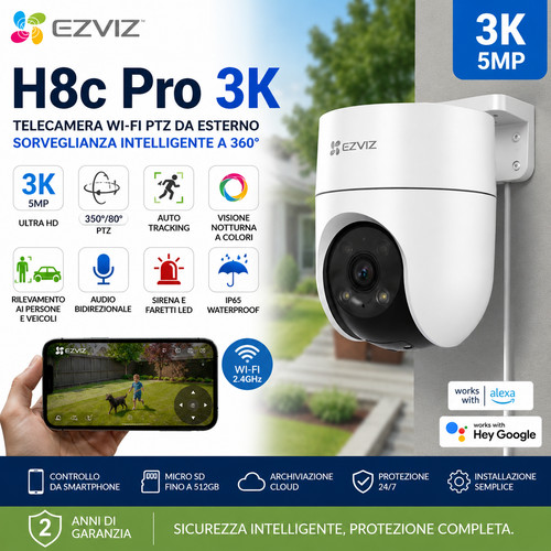Telecamera wifi ezviz h8c pro - ezviz,