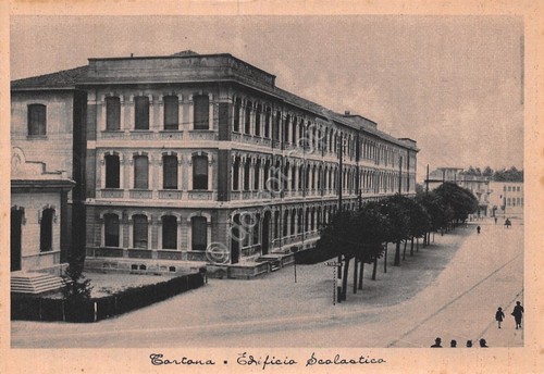 Cartolina tortona edificio - tortona,