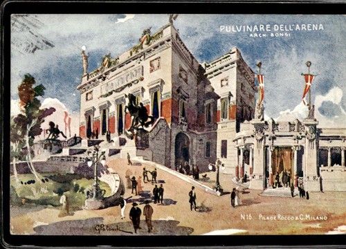 Cartolina pulvinare dell arena - cartolina, dell'arena