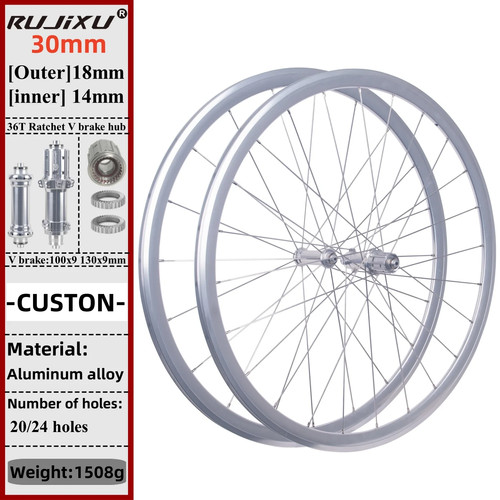 Set ruote bici strada - set, da
