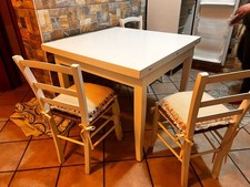 VENDO 2 SEDIE ALTE 90-SEDUTA 40X44-LEGNO MASSELLO-IMPAGLIATE-COME NUOVE