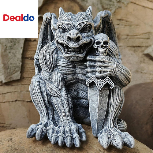 Statua gargoyle resina con - statua,