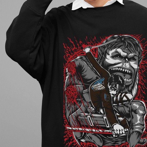 Felpa attack titan zeke - felpa,