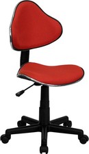 Sedia da lavoro ufficio girevole tessuto rosso Flash Furniture nuova con scatola