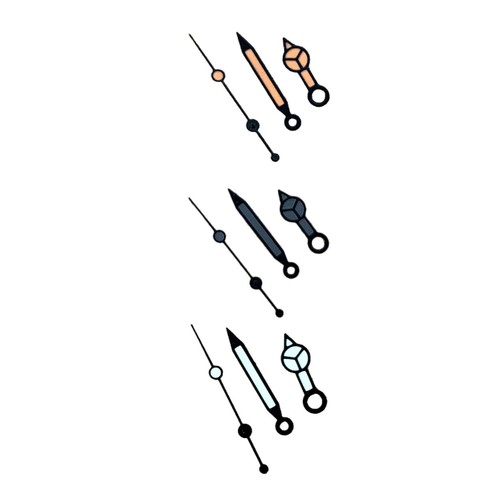Set lancette luminose per - set,