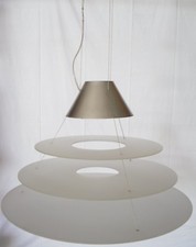 Lampada a sospensione SATURNINA FABBIAN D25A03/51, in VETRO E METALLO R7S 120W