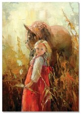 PICCOLA RAGAZZA e cavallo