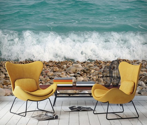 Carta parati stone waves - da,