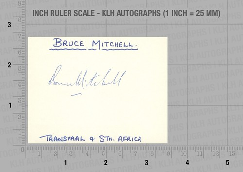 Autografo bruce mitchell - autografo,