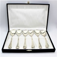 6 925 Silver Ice Cream Spoons