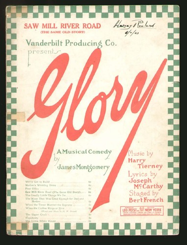Glory 1921 saw mill river - mill,