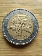 Moneta euro rara lietuva - moneta,