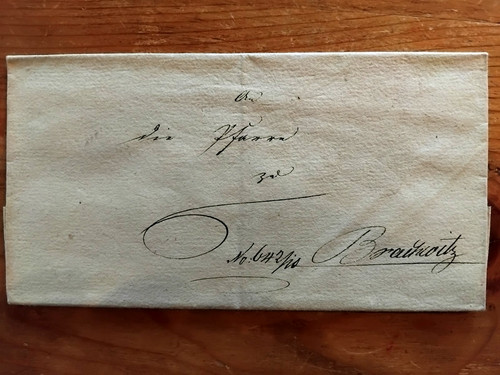 Antica busta lettera - , scontrino