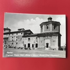 SPOLETO - INGRESSO TEATRO CAIO MELISSO E CHIESA  VECCHIA CARTOLINA BIANCO E NERO
