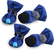 Calzini Antiscivolo per Cani, Scarpe E Protezione per Zampe (Blu)
