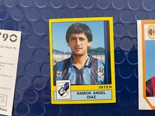 PANINI CALCIATORI 1988/89 INTER DIAZ N 131 CON VELINA ORIGINALE ***