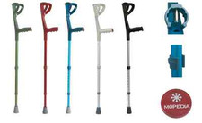 Coppia Stampelle canadesi avambraccio 2 Stampelle leggere altezza regolabile