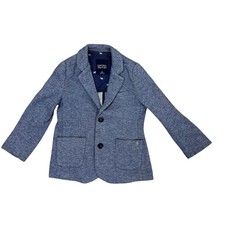 Giacca blazer blu a spina di