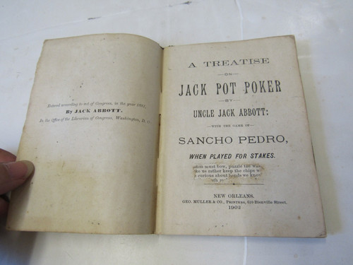 1902 treatise jack pot - treatise,