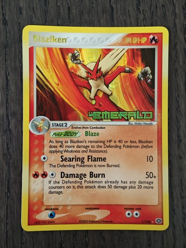 Blaziken 106 emerald - 1/106,