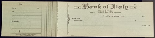 Assegno usa bank italy san - usa,