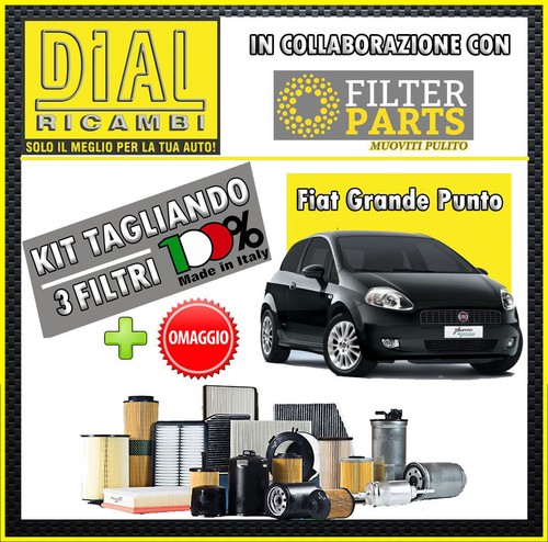 Kit tagliando filtri 3pz fiat - kit,