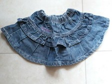 lotto 1204b gonna minigonna bimba bambina jeans 2/3 anni