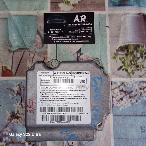 Fiat 500 centralina airbag - 500,