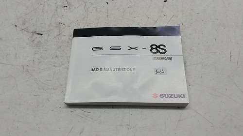 Suzuki gsx libretto uso - gsx, 8s