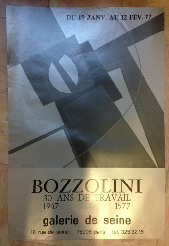 Bozzolini 1977 affiche - bozzolini,