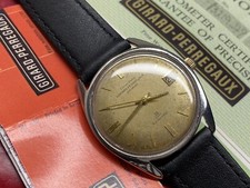 orologio girard perregaux cronometro data 39 jewel richeville con scatola e documenti