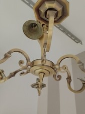 LAMPADARIO IN OTTONE VINTAGE