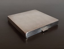 Portacipria vintage argento cm. 7,5 x 7,5 con specchietto